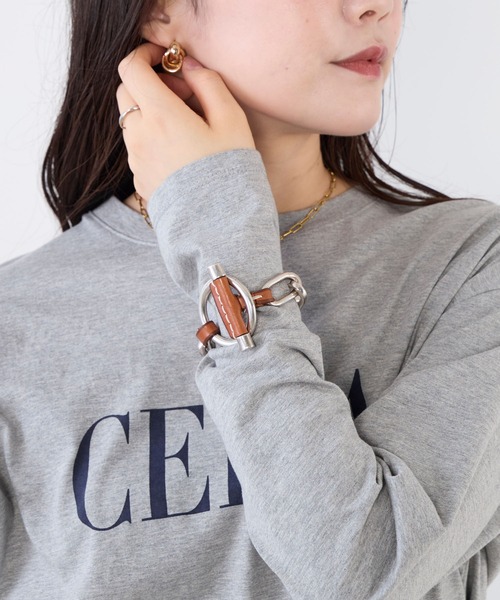 CXC（シーエックスシー）の「【CXC】チェーン×レザーブレスレット（ブレスレット・レディース・シルバー・FREE）」の3枚目の写真