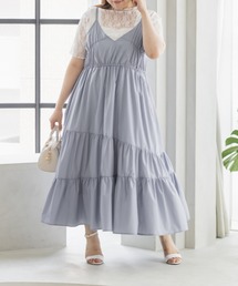 CLETTEオリジナルななめティアードギャザーキャミワンピース