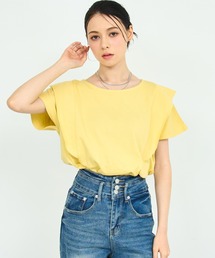 フリル スリーブ Tシャツ