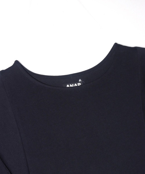 ANAP(アナップ)の「フリル スリーブ Tシャツ(Tシャツ/カットソー・レディース・ホワイト/ブラック/イエロー・FREE)」の17枚目の写真