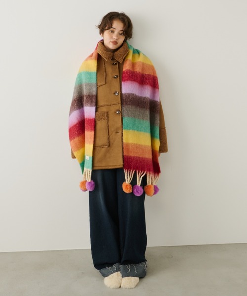 munk pehronen カラフルマフラー セール】ポンポンカラフルマフラー（マフラー）｜Unitage（ユニテージ