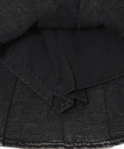 Figments(フィグメンツ)の「ダブルベルトデニムプリーツミニスカパン(スカート・レディース・その他1/ブラック/ブルー・SMALL/MEDIUM)」の12枚目の写真