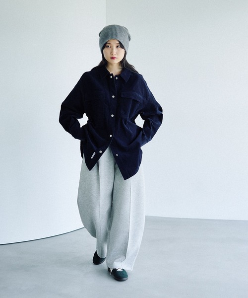 LEPSIM(レプシィム)の「パフエアバレルスウェットパンツ 576760(スウェットパンツ・レディース・ブラウン/トップグレー/ブラック/グレイッシュベージュ・FREE)」の9枚目の写真