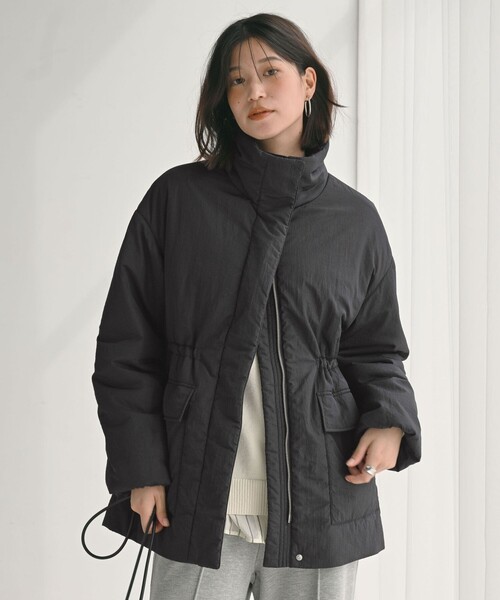 グリーンレーベルリラクシング　＜at ease＞ナイロン フード ブルゾン セール】【WEB限定】＜at ease＞パフ ブルゾン（ナイロンジャケット