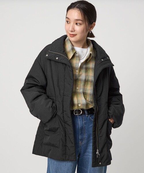 WEB限定】＜at ease＞パフ ブルゾン（ナイロンジャケット）｜green