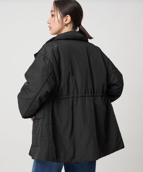 WEB限定】＜at ease＞パフ ブルゾン（ナイロンジャケット）｜green