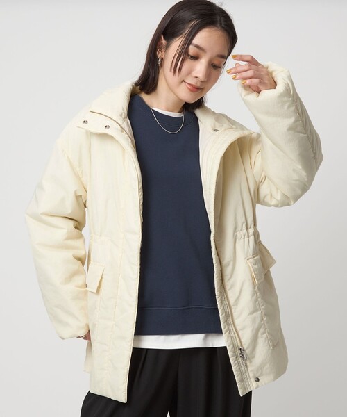 グリーンレーベルリラクシング　＜at ease＞ナイロン フード ブルゾン WEB限定】＜at ease＞パフ ブルゾン（ナイロンジャケット）｜green