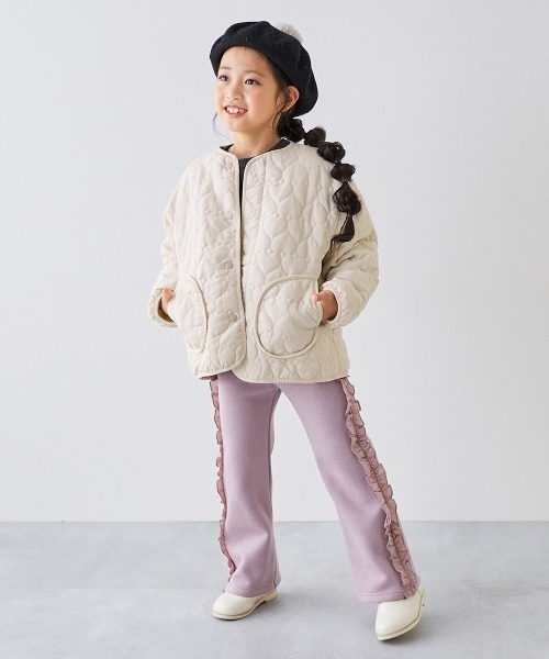 洗える ハートキルティング 裏あったかボアジャケット（ダウン