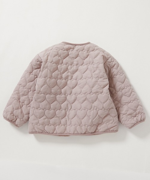 洗える ハートキルティング 裏あったかボアジャケット（ダウン