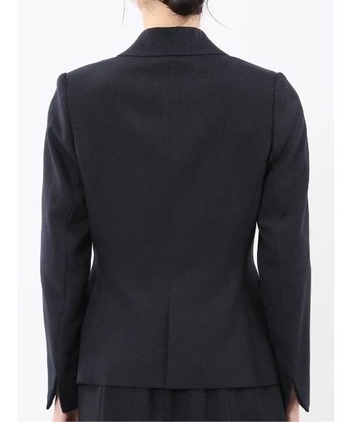 m.f.editorial（エムエフエディトリアル）の「【ストレッチ ウォッシャブル】m.f.エディトリアル レディース シャーク 1ボタンジャケット 紺(セットアップ可能)（スーツジャケット・レディース・ネイビー・MEDIUM/LARGE/X-LARGE/S）」の12枚目の写真