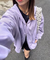 レディースのTシャツ/カットソー（パープル/紫色系）ファッション通販