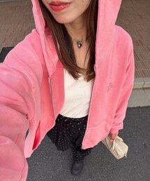 CIAOPANIC | 【新色追加】ピグメント刺繍ダブルジップパーカー(Tシャツ/カットソー)