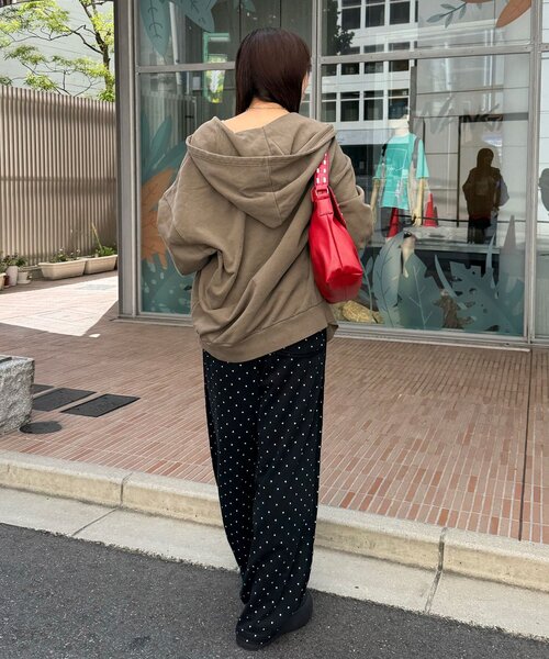 新色追加】ピグメント刺繍ダブルジップパーカー（Tシャツ/カットソー