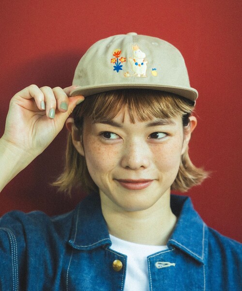 fennica（フェニカ）の「【COLLABORATION】MOOMIN ARABIA / ムーミン ＆ スノークのおじょうさん キャップ（キャップ・レディース・ブラック/ベージュ・ONE SIZE）」の2枚目の写真