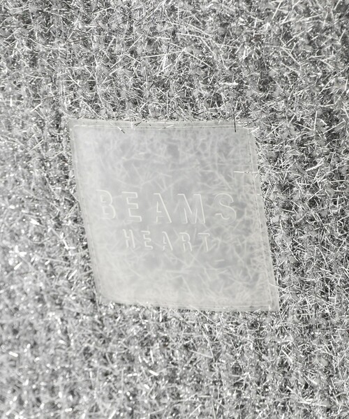 BEAMS HEART（ビームスハート）の「グリッター ニット バッグ（クラッチバッグ・レディース・レッド/シルバー/ブラック・ONE SIZE）」の7枚目の写真