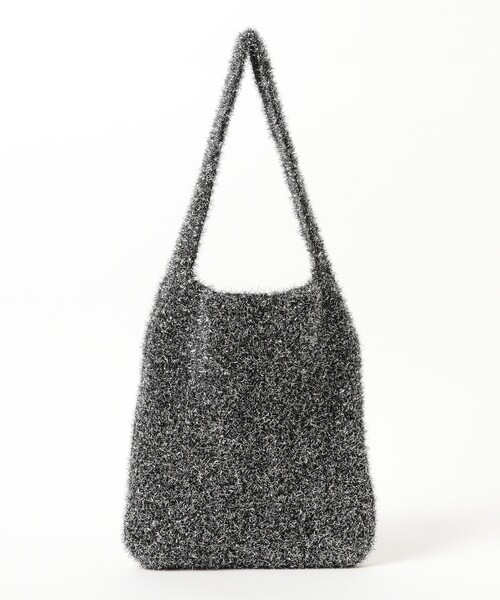 BEAMS HEART（ビームスハート）の「グリッター ニット バッグ（クラッチバッグ・レディース・レッド/シルバー/ブラック・ONE SIZE）」の9枚目の写真