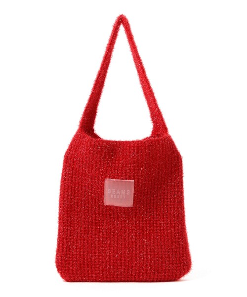 BEAMS HEART（ビームスハート）の「グリッター ニット バッグ（クラッチバッグ・レディース・レッド/シルバー/ブラック・ONE SIZE）」の11枚目の写真