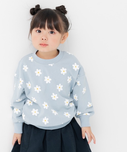 chil2（チルツー）の「綿100% 総柄裏毛トレーナー（スウェット・キッズ・D/E/B/G/I/A/H/J/C/F・140cm/80ｃｍ/90cm/100cm/110cm/120cm/130cm）」の3枚目の写真