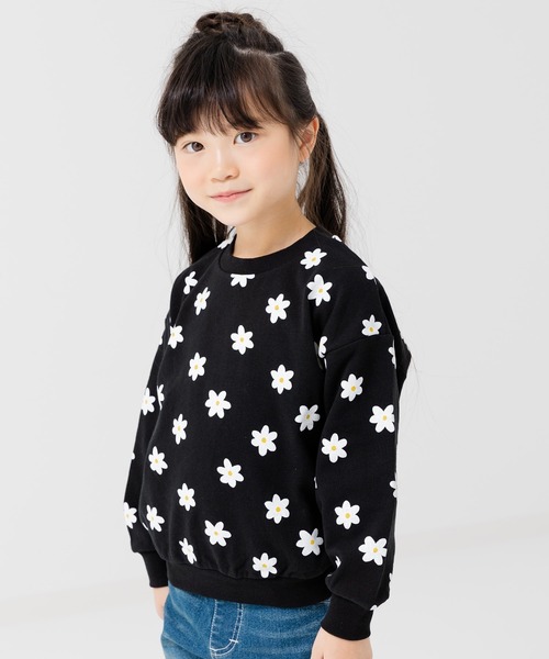 chil2（チルツー）の「綿100% 総柄裏毛トレーナー（スウェット・キッズ・D/E/B/G/I/A/H/J/C/F・140cm/80ｃｍ/90cm/100cm/110cm/120cm/130cm）」の4枚目の写真