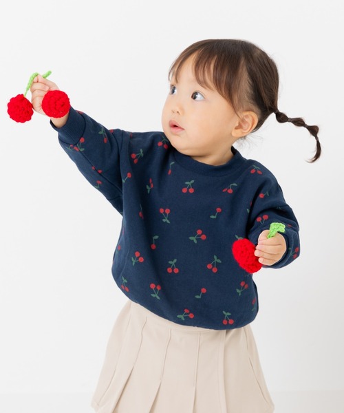 chil2（チルツー）の「綿100% 総柄裏毛トレーナー（スウェット・キッズ・D/E/B/G/I/A/H/J/C/F・140cm/80ｃｍ/90cm/100cm/110cm/120cm/130cm）」の6枚目の写真