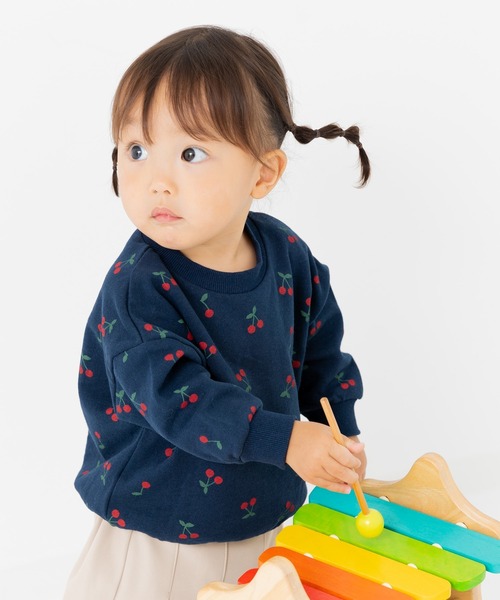 chil2（チルツー）の「綿100% 総柄裏毛トレーナー（スウェット・キッズ・D/E/B/G/I/A/H/J/C/F・140cm/80ｃｍ/90cm/100cm/110cm/120cm/130cm）」の16枚目の写真