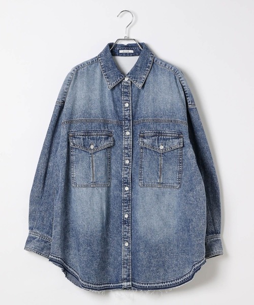 BAYFLOW（ベイフロー）の「ヴィンテージデニムシャツ（シャツ/ブラウス・レディース・ブラック/ブルー/ケミカルウォッシュ・FREE）」の22枚目の写真