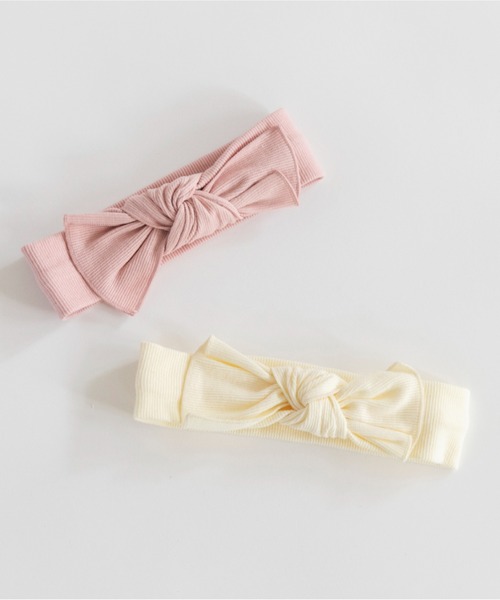 BRANSHES（ブランシェス）の「【ベビー】テレコヘアバンド（ヘアバンド・キッズ・アイボリー/ピンク・FREE）」の10枚目の写真