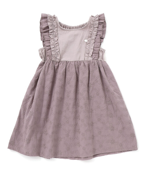 SLAP SLIP（スラップスリップ）の「肩フリル花柄レースジャンパースカート(80~130cm)（ジャンパースカート・キッズ・ピンク/パープル・90cm/80ｃｍ/100cm/130cm/120cm/110cm）」の20枚目の写真