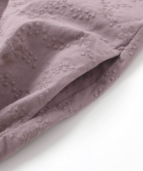 SLAP SLIP（スラップスリップ）の「肩フリル花柄レースジャンパースカート(80~130cm)（ジャンパースカート・キッズ・ピンク/パープル・90cm/80ｃｍ/100cm/130cm/120cm/110cm）」の10枚目の写真