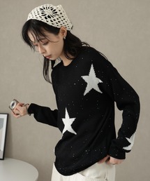ニット 星柄」に該当するレディースのニット/セーター