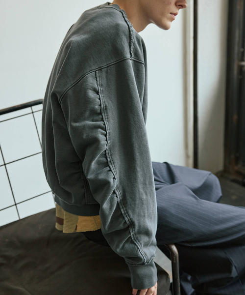 セール】ラウンド スリーブ クルーネック スウェット（スウェット