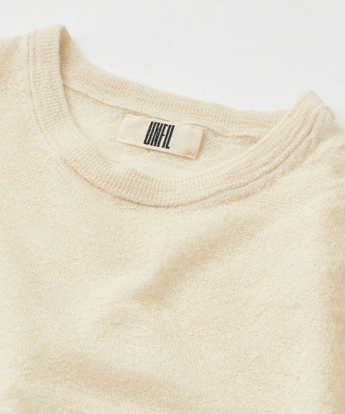 UNFIL(アンフィル)の「UNFIL アンフィル / royal baby alpaca crew-neck P/O ロイヤルベビーアルパカクルーネックプルオーバーニット / WVFL-UW108(ニット/セーター・レディース・アイボリー/グレー・1)」の5枚目の写真
