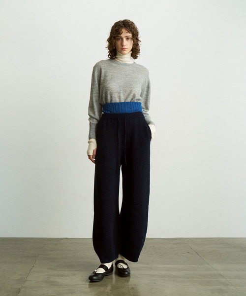 UNFIL アンフィル / royal baby alpaca crew-neck P/O ロイヤルベビー