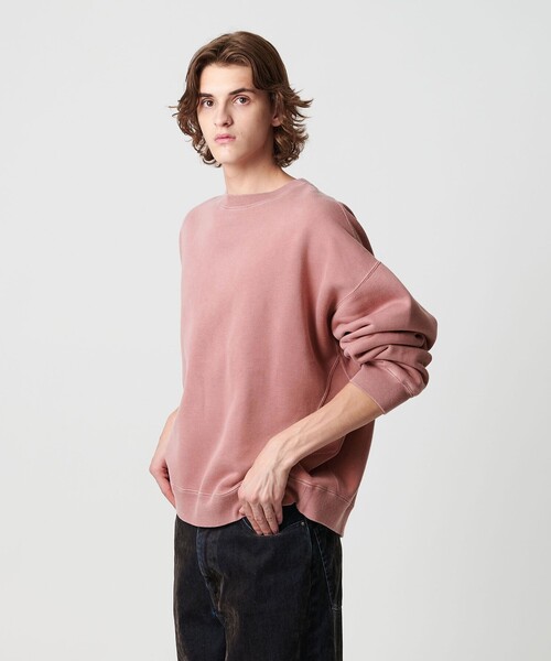 MONKEY TIME（モンキータイム）の「ドルマンスリーブ クルーネック スウェット（スウェット・メンズ・ピンク/ブラック・XL/L/M/S）」の14枚目の写真