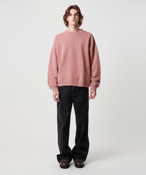 MONKEY TIME（モンキータイム）の「ドルマンスリーブ クルーネック スウェット（スウェット・メンズ・ピンク/ブラック・XL/L/M/S）」の3枚目の写真