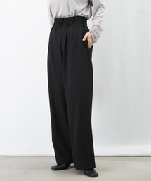 LC/LLL Ｗゴムギャザーパンツ/ハイウエストギャザーパンツ【セットアップ着用可】