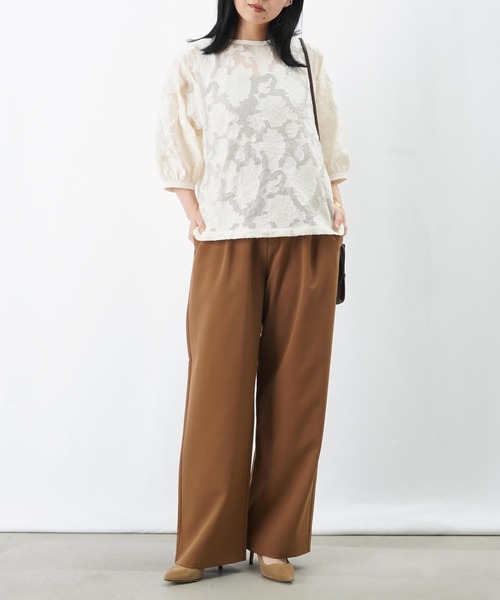 LUCA/LADY LUCK LUCA(ルカ/レディラックルカ)の「LC/LLL Wゴムギャザーパンツ/ハイウエストギャザーパンツ【セットアップ着用可】(その他パンツ・レディース・ブラック/キャメル・FREE)」の14枚目の写真