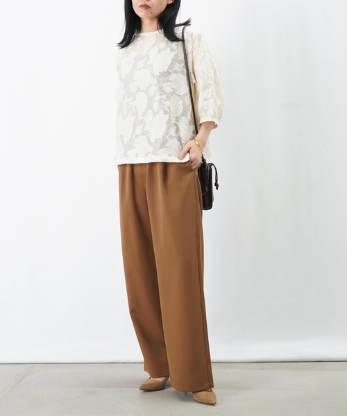 LUCA/LADY LUCK LUCA(ルカ/レディラックルカ)の「LC/LLL Wゴムギャザーパンツ/ハイウエストギャザーパンツ【セットアップ着用可】(その他パンツ・レディース・ブラック/キャメル・FREE)」の17枚目の写真