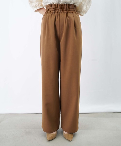 LUCA/LADY LUCK LUCA(ルカ/レディラックルカ)の「LC/LLL Wゴムギャザーパンツ/ハイウエストギャザーパンツ【セットアップ着用可】(その他パンツ・レディース・ブラック/キャメル・FREE)」の21枚目の写真