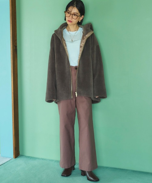 Doux archives(ドゥアルシーヴ)の「ベイカーパンツ(その他パンツ・レディース・チャコールグレー/カーキ/ベージュ/ブラウン・36/38)」の5枚目の写真
