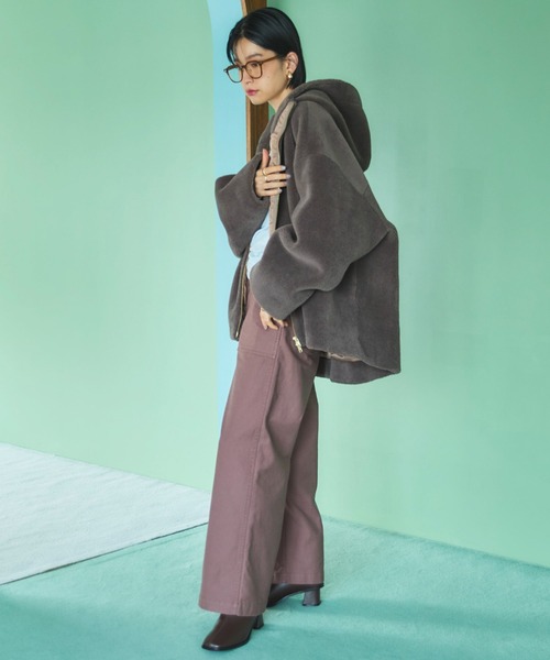Doux archives(ドゥアルシーヴ)の「ベイカーパンツ(その他パンツ・レディース・チャコールグレー/カーキ/ベージュ/ブラウン・36/38)」の14枚目の写真