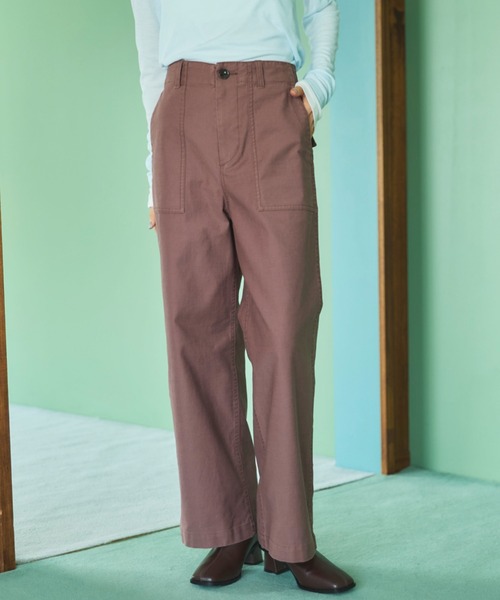 Doux archives(ドゥアルシーヴ)の「ベイカーパンツ(その他パンツ・レディース・チャコールグレー/カーキ/ベージュ/ブラウン・36/38)」の17枚目の写真