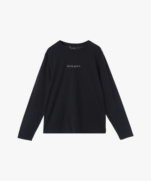 To b. by agnes b.（トゥービーバイアニエスベー）の「コットン ロングスリーブ Tシャツ（Tシャツ/カットソー・レディース・ブラック・40/38）」の2枚目の写真