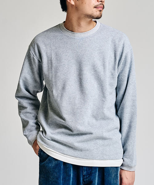 ロールネック クルーネックカットソー（Tシャツ/カットソー）｜417