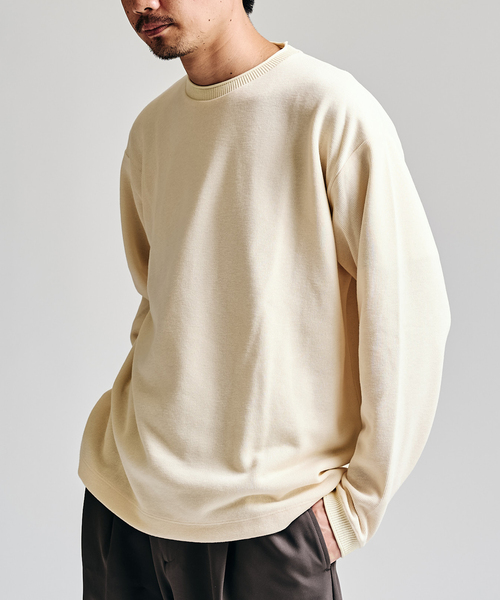 ロールネック クルーネックカットソー（Tシャツ/カットソー）｜417