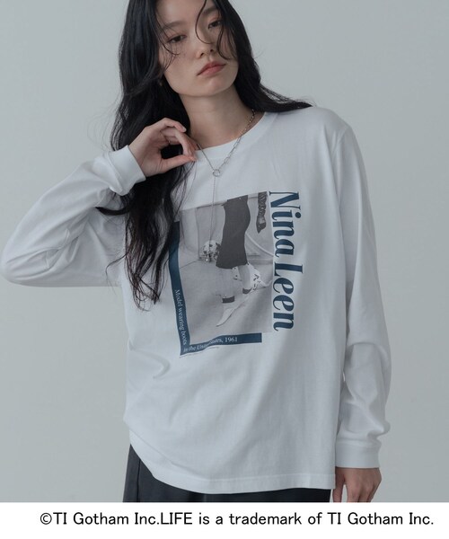 GALLEST(ギャレスト)の「【GOOD ROCK SPEED】LIFE PC/Nina Leen LS T-SHIRT(Tシャツ/カットソー・レディース・ホワイト・38)」の1枚目の写真