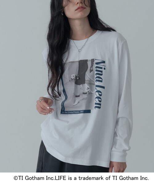 GALLEST(ギャレスト)の「【GOOD ROCK SPEED】LIFE PC/Nina Leen LS T-SHIRT(Tシャツ/カットソー・レディース・ホワイト・38)」の3枚目の写真