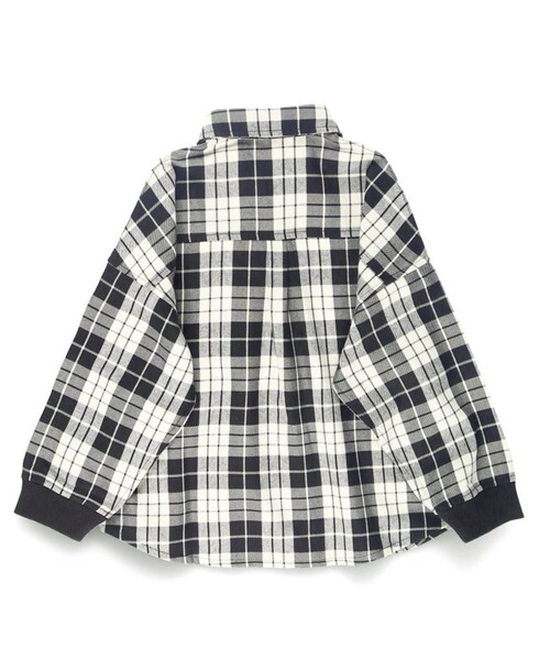 BRANSHES（ブランシェス）の「【おそろい】チェック柄シャツ（シャツ/ブラウス・キッズ・イエロー/ブラック・110/100/120/90/130/80/140/150）」の10枚目の写真