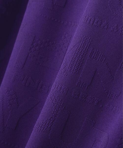 PING（ピン）の「【PING APPAREL】凸凹PLAYロゴジャカード長袖ポロシャツ ＜PERFORMANCE＞ (MENS)（ポロシャツ・メンズ・ホワイト/グレー/パープル・M/S/LL1/L/LL）」の4枚目の写真
