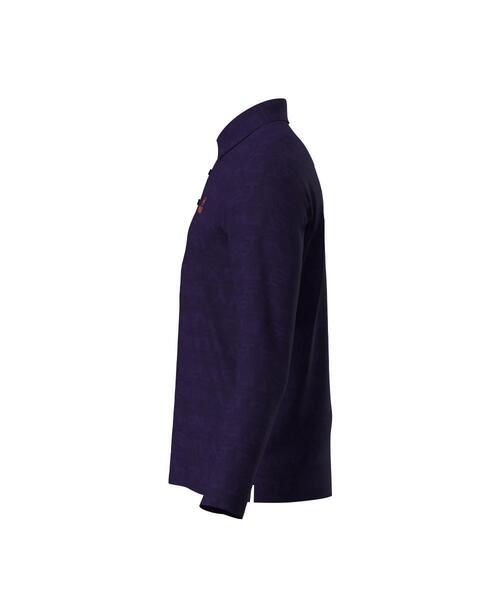 PING（ピン）の「【PING APPAREL】凸凹PLAYロゴジャカード長袖ポロシャツ ＜PERFORMANCE＞ (MENS)（ポロシャツ・メンズ・ホワイト/グレー/パープル・M/S/LL1/L/LL）」の10枚目の写真